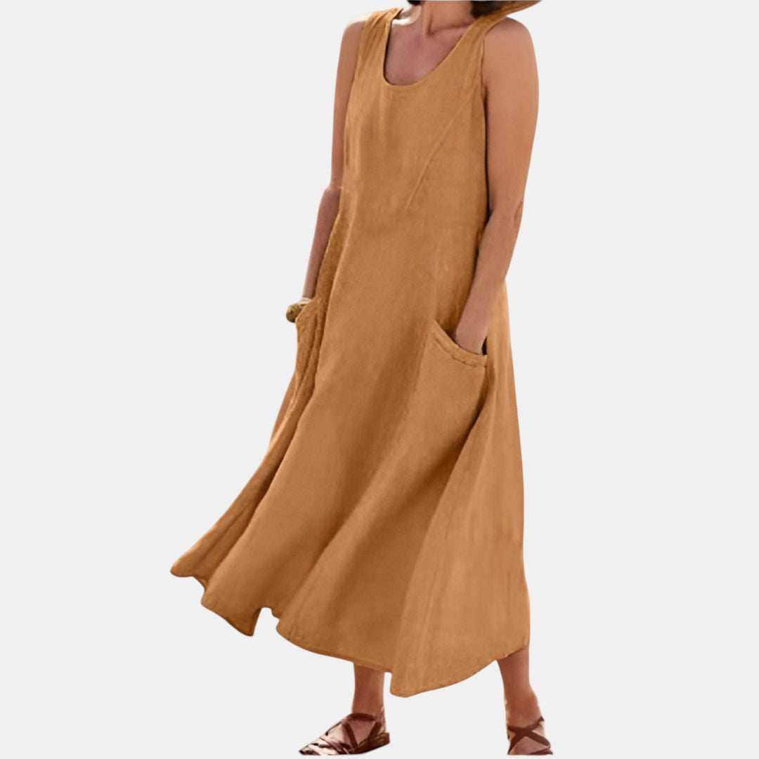 Constance | Sleeveless A-Line Maxi Dress