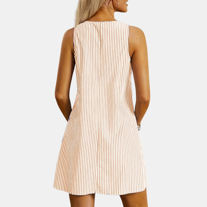 Joyce | Sleeveless Knee-Length Dress with Pockets