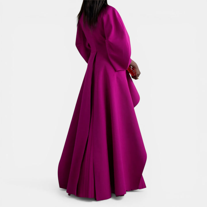 Lorraine | Long Sleeve Tiered Maxi Dress