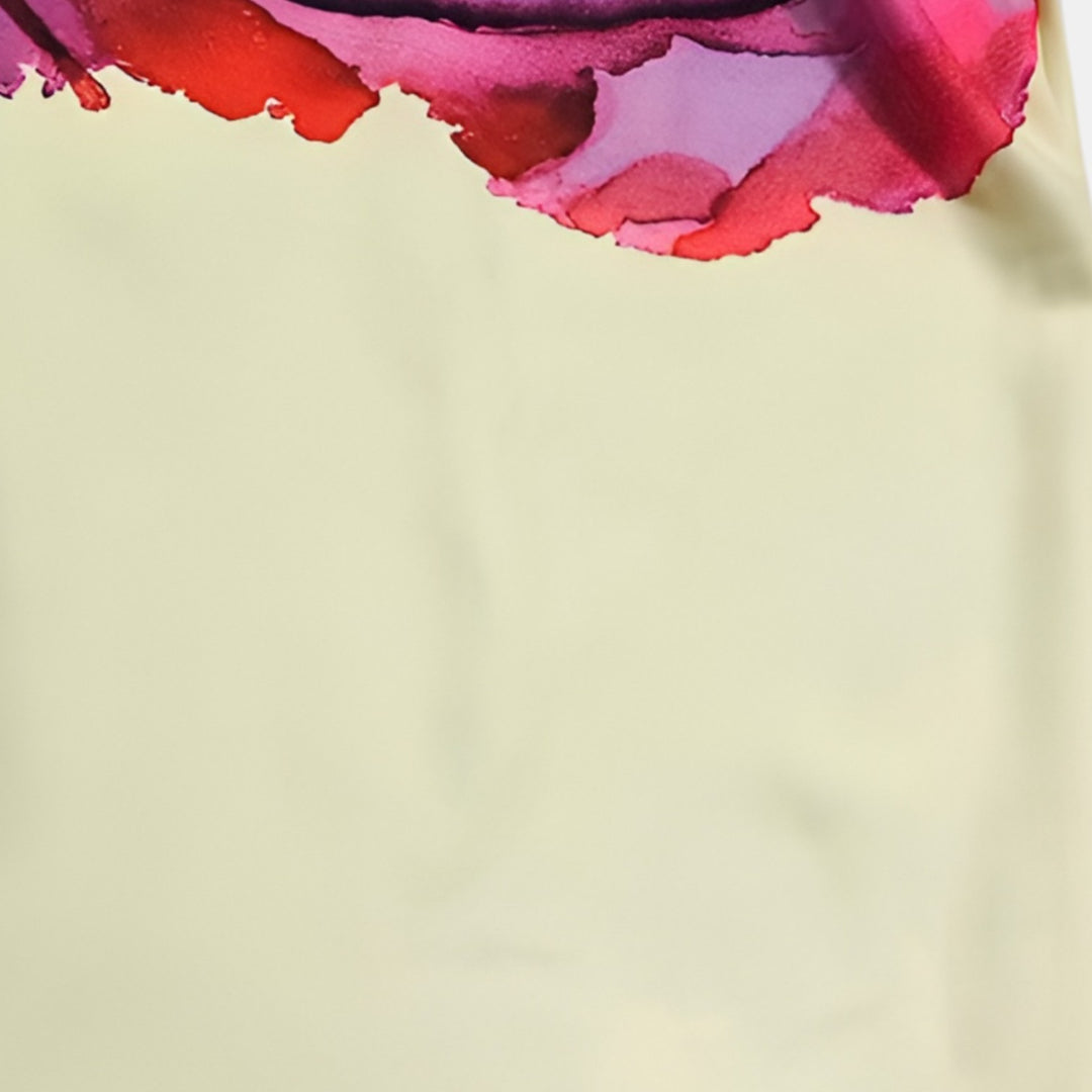 Audrey | Long Sleeve Floral Midi Shirt Dress