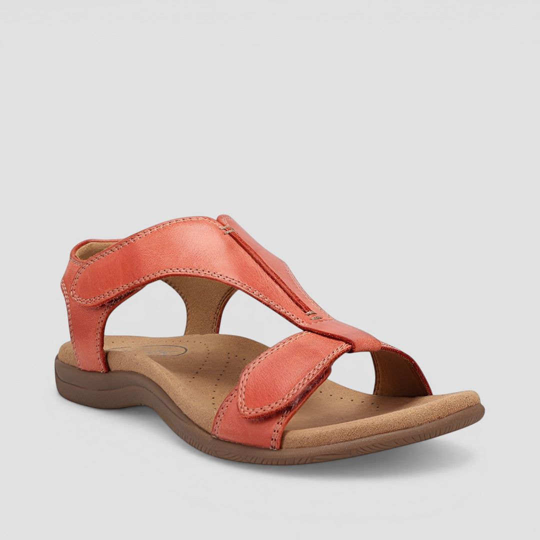 Carolyn | T-Strap Flat Sandal