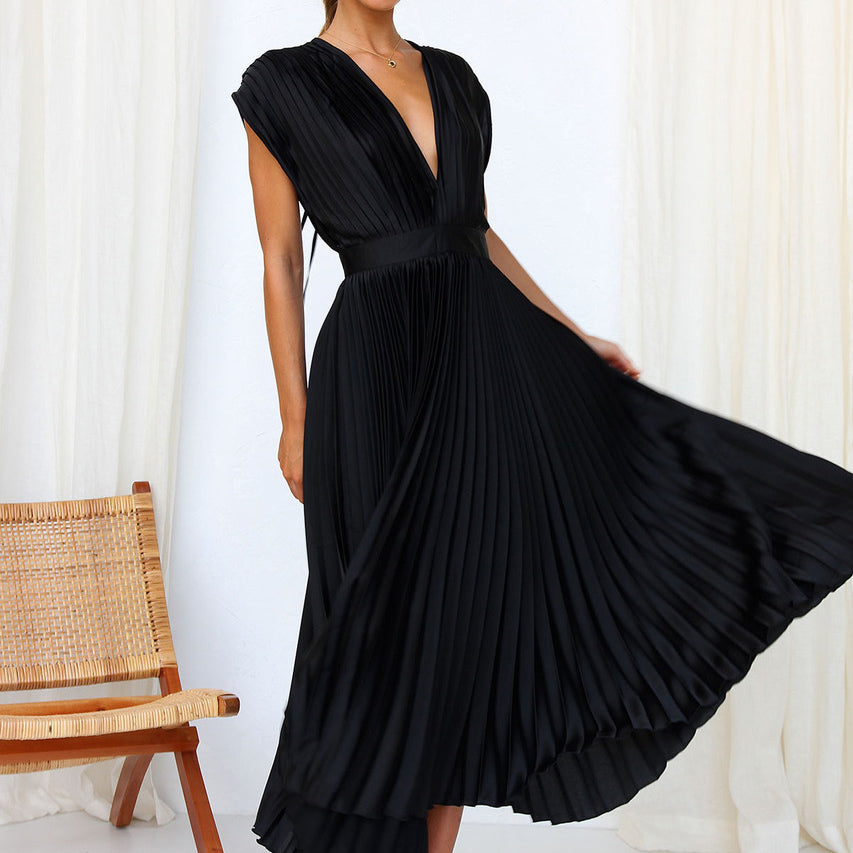 Diane | Pleated Midi Dress