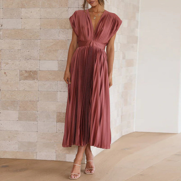Diane | Pleated Midi Dress