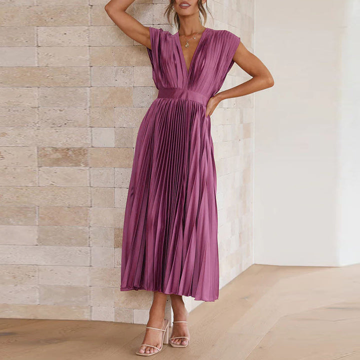Diane | Pleated Midi Dress