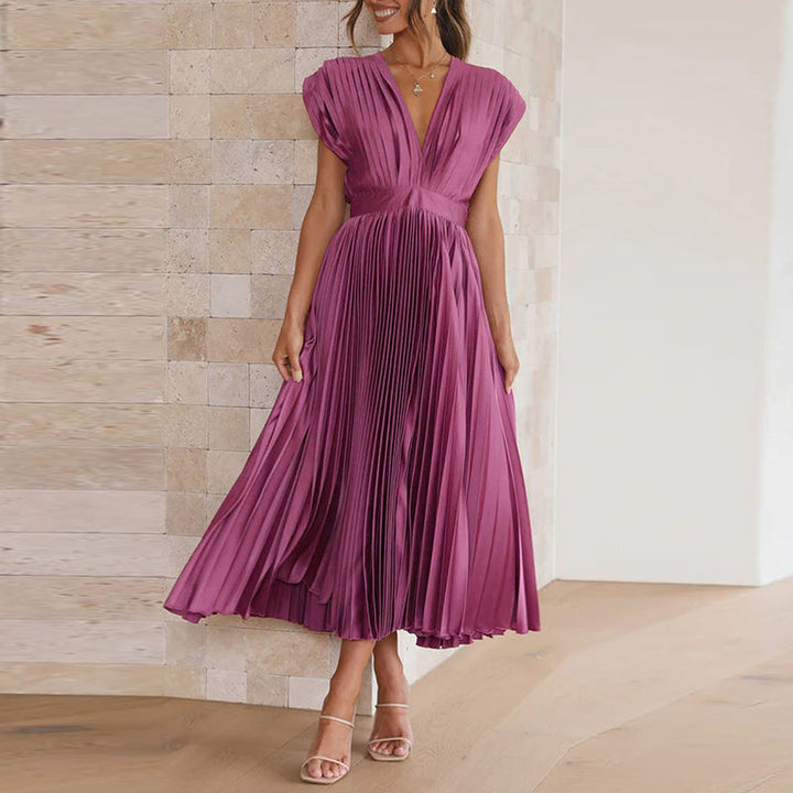 Diane | Pleated Midi Dress