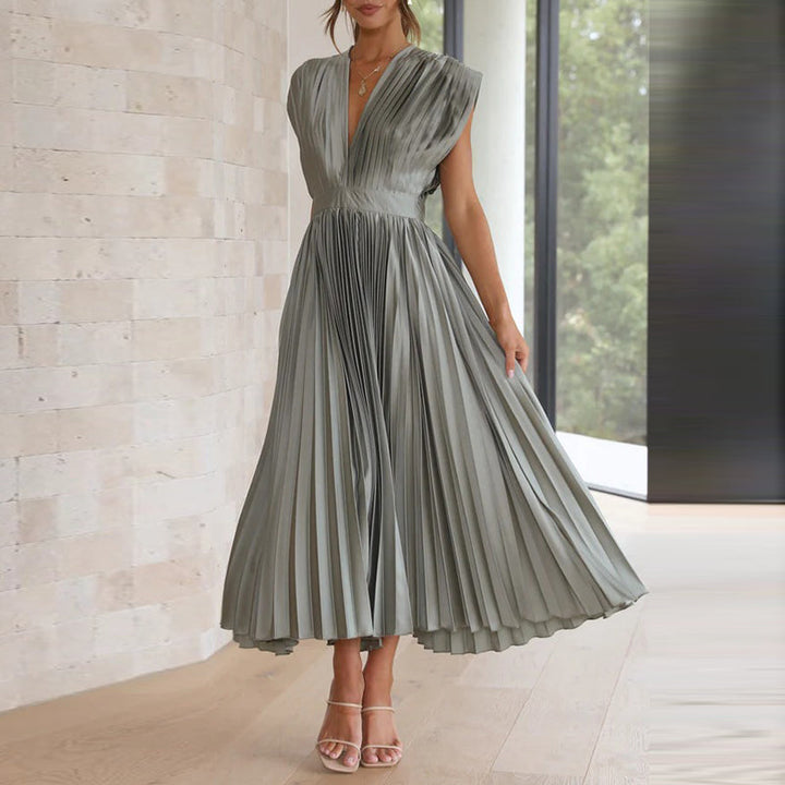 Diane | Pleated Midi Dress