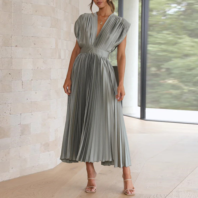 Diane | Pleated Midi Dress