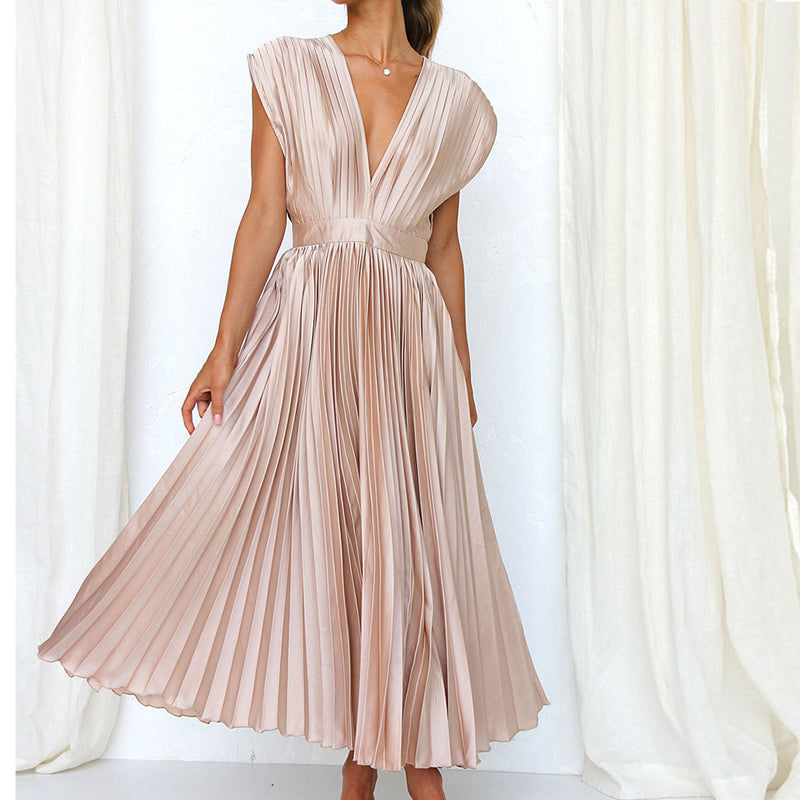 Diane | Pleated Midi Dress