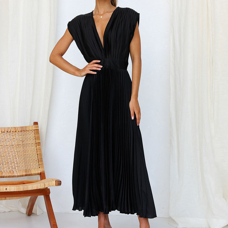 Diane | Pleated Midi Dress