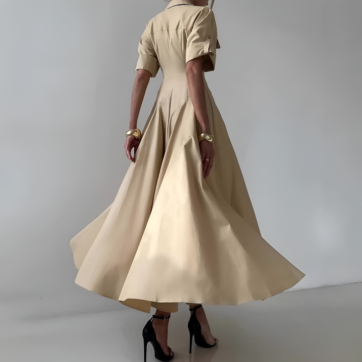 Elaine | Button-Down Maxi Shirt Dress