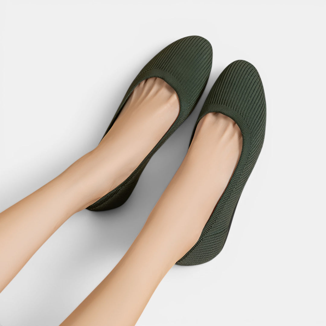 Linda | Pointed Toe Ballet Flat with Clean Minimal Upper and Slip-On Entry
