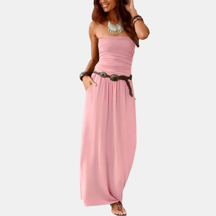 Vivienne | Strapless Bandeau Maxi Dress
