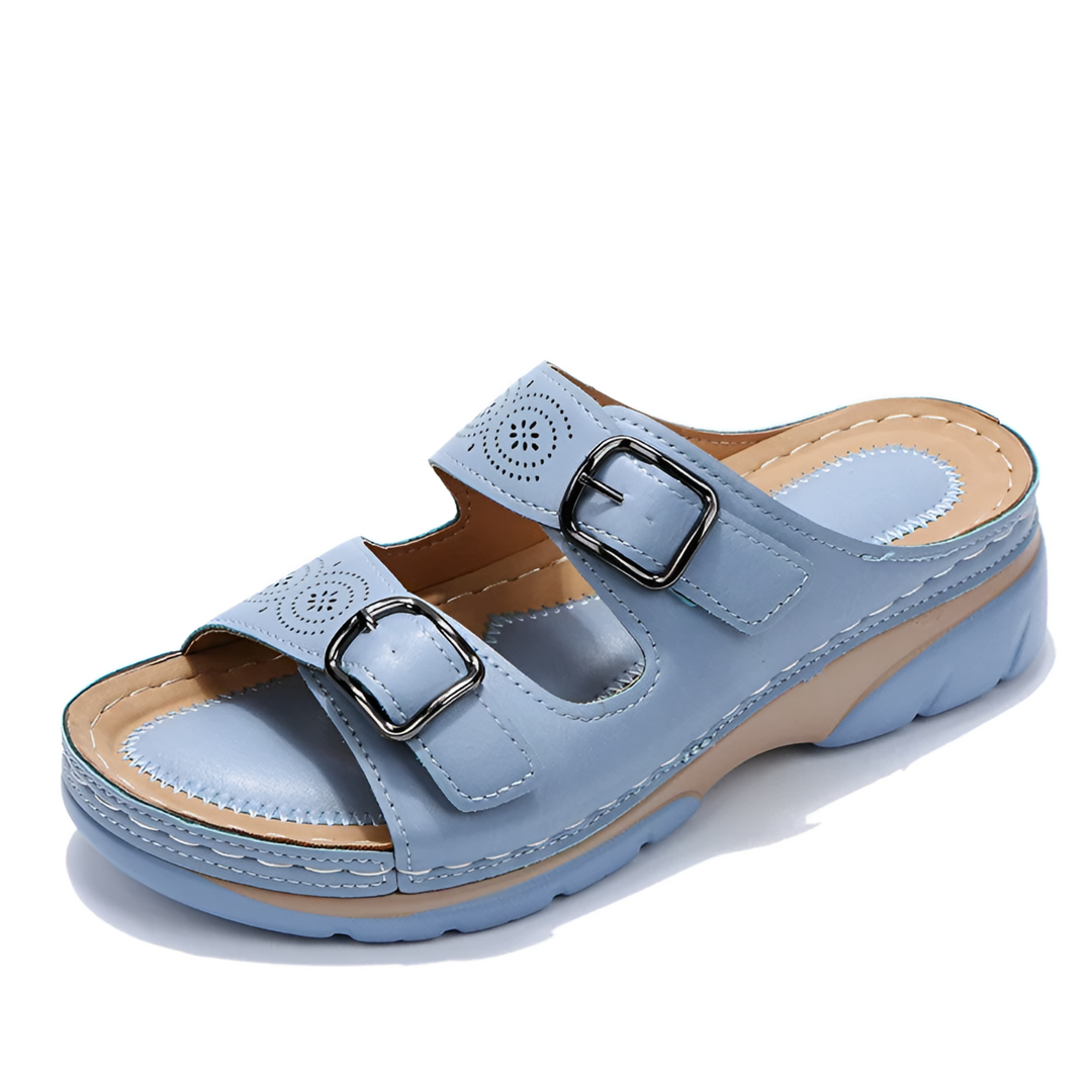 Wilma | Double Strap Platform Slide Sandal