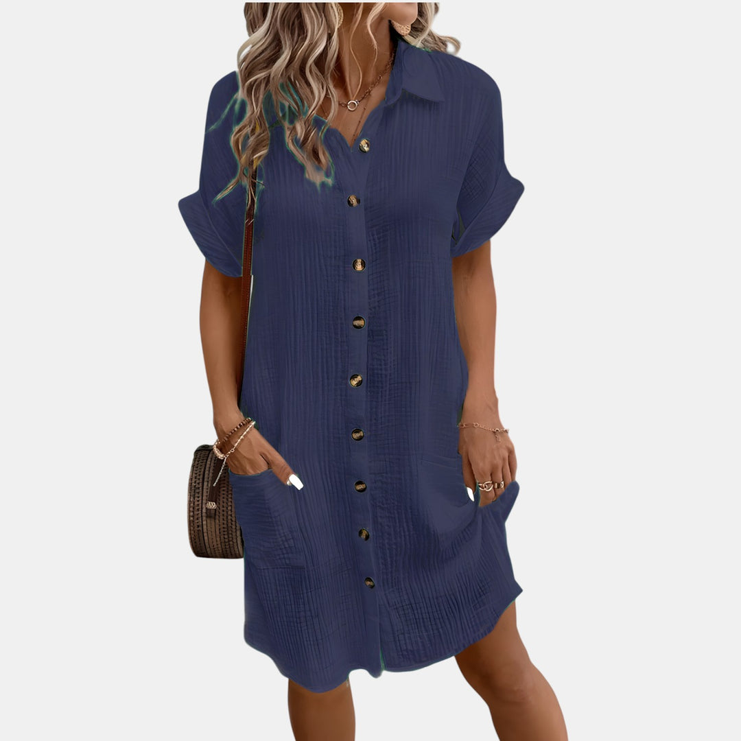 Susan | Collared Button-Down Shirt Dress