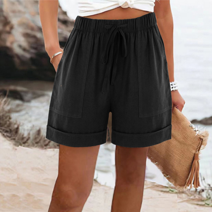 Genevieve | Loose Casual Shorts with Drawstring Waist