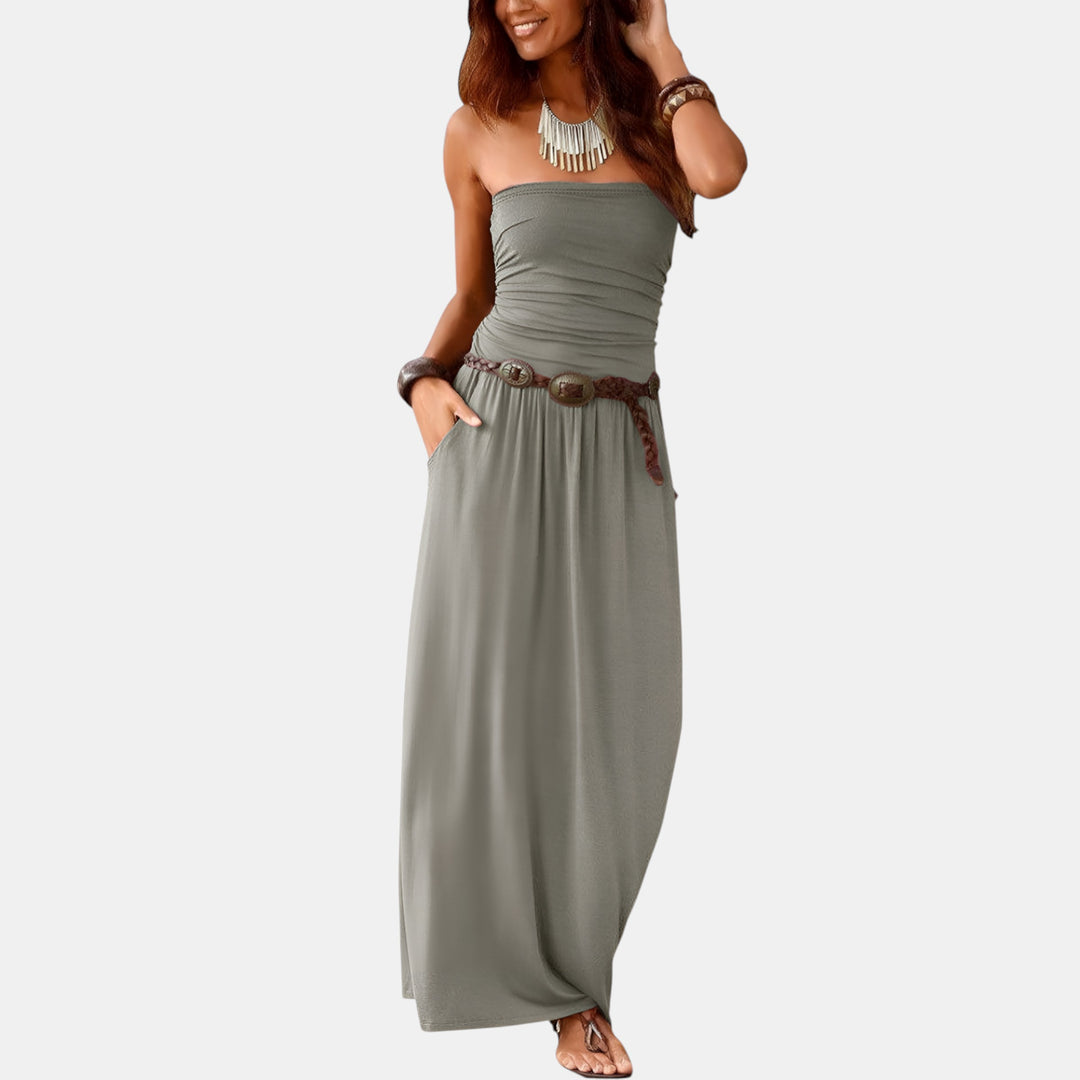Vivienne | Strapless Bandeau Maxi Dress