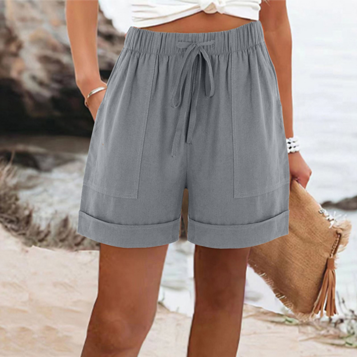 Genevieve | Loose Casual Shorts with Drawstring Waist