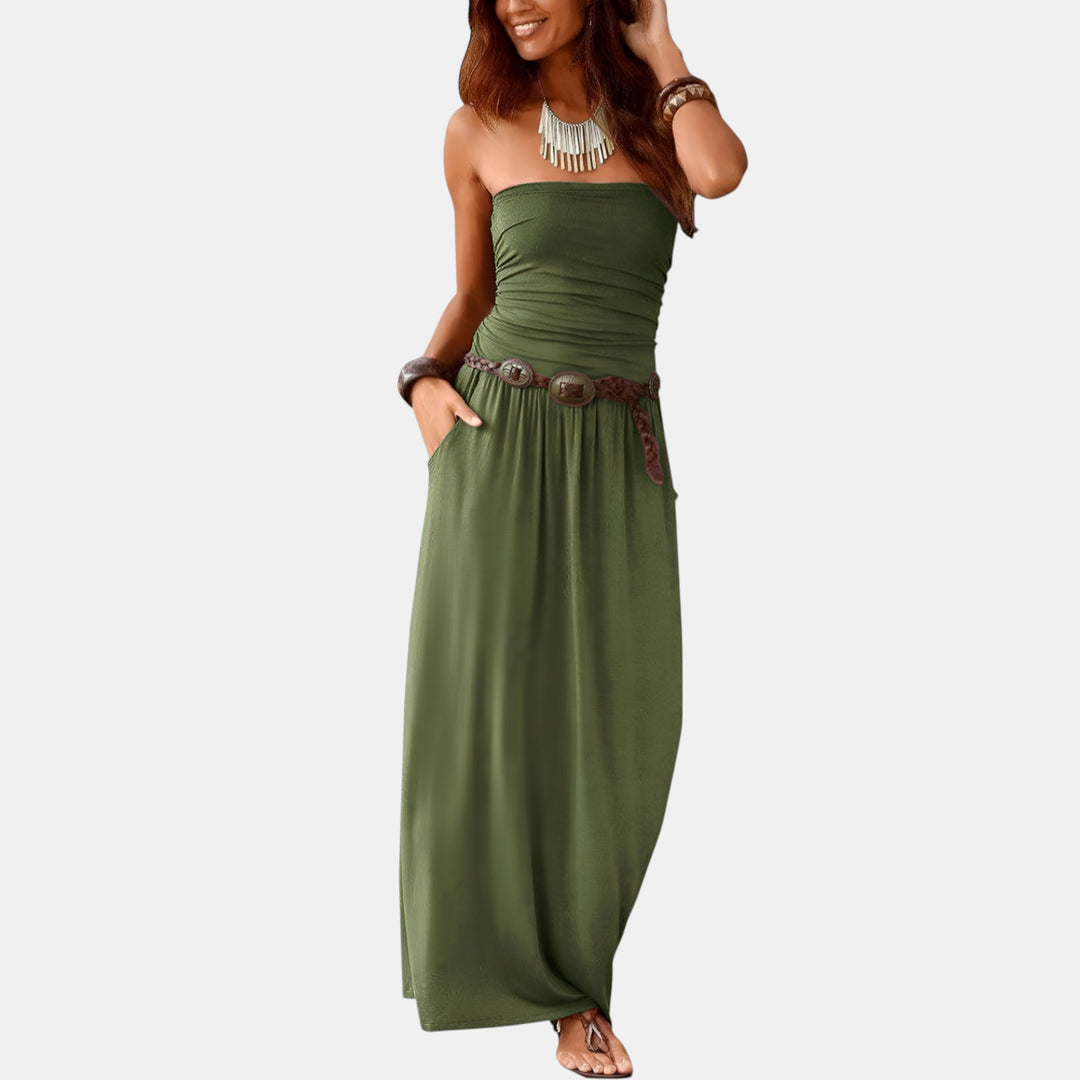 Vivienne | Strapless Bandeau Maxi Dress