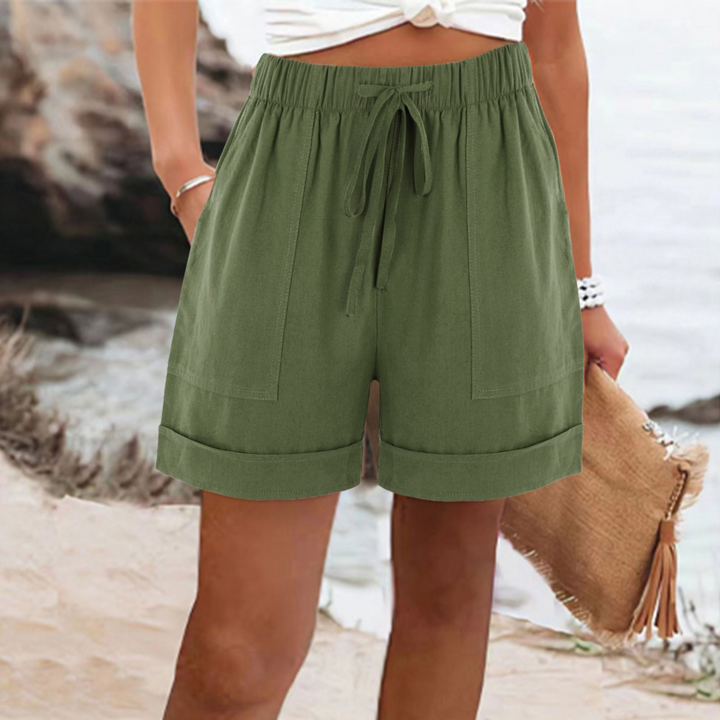 Genevieve | Loose Casual Shorts with Drawstring Waist