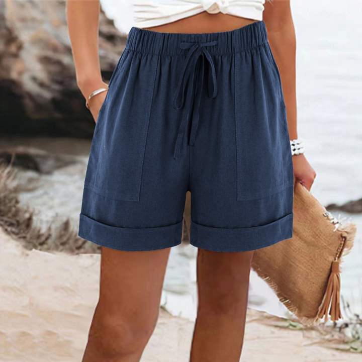 Genevieve | Loose Casual Shorts with Drawstring Waist