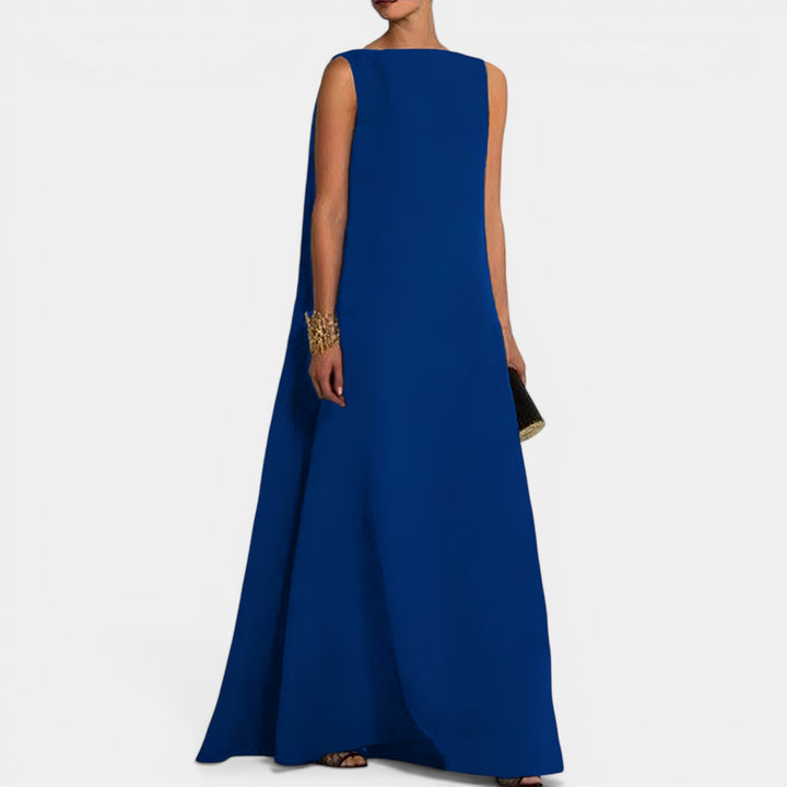 Delphine | Sleeveless V-Back Maxi Dress