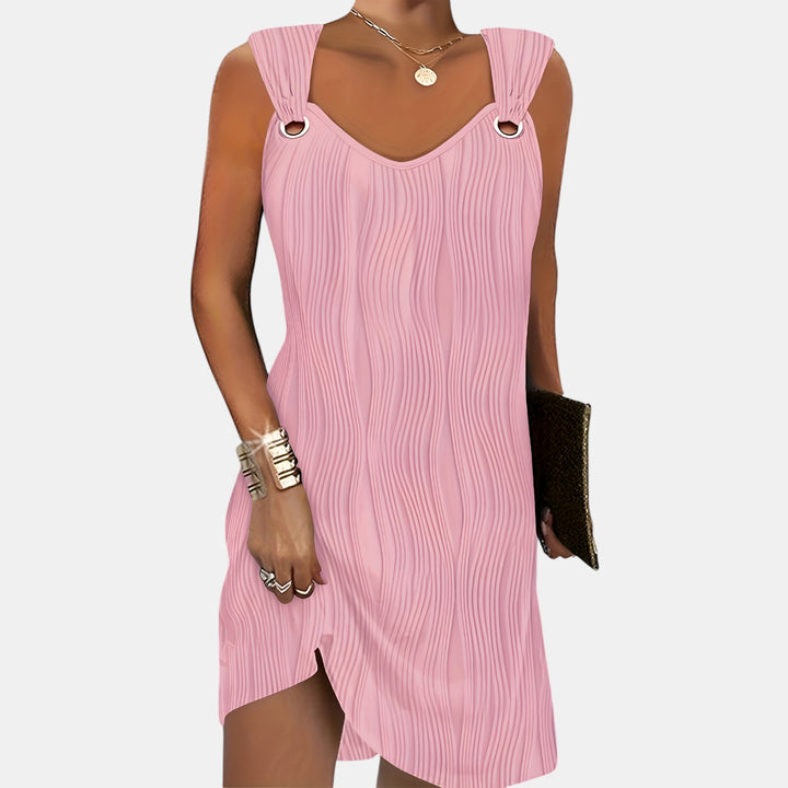 Peggy | Sleeveless Mini Dress with Textured Surface