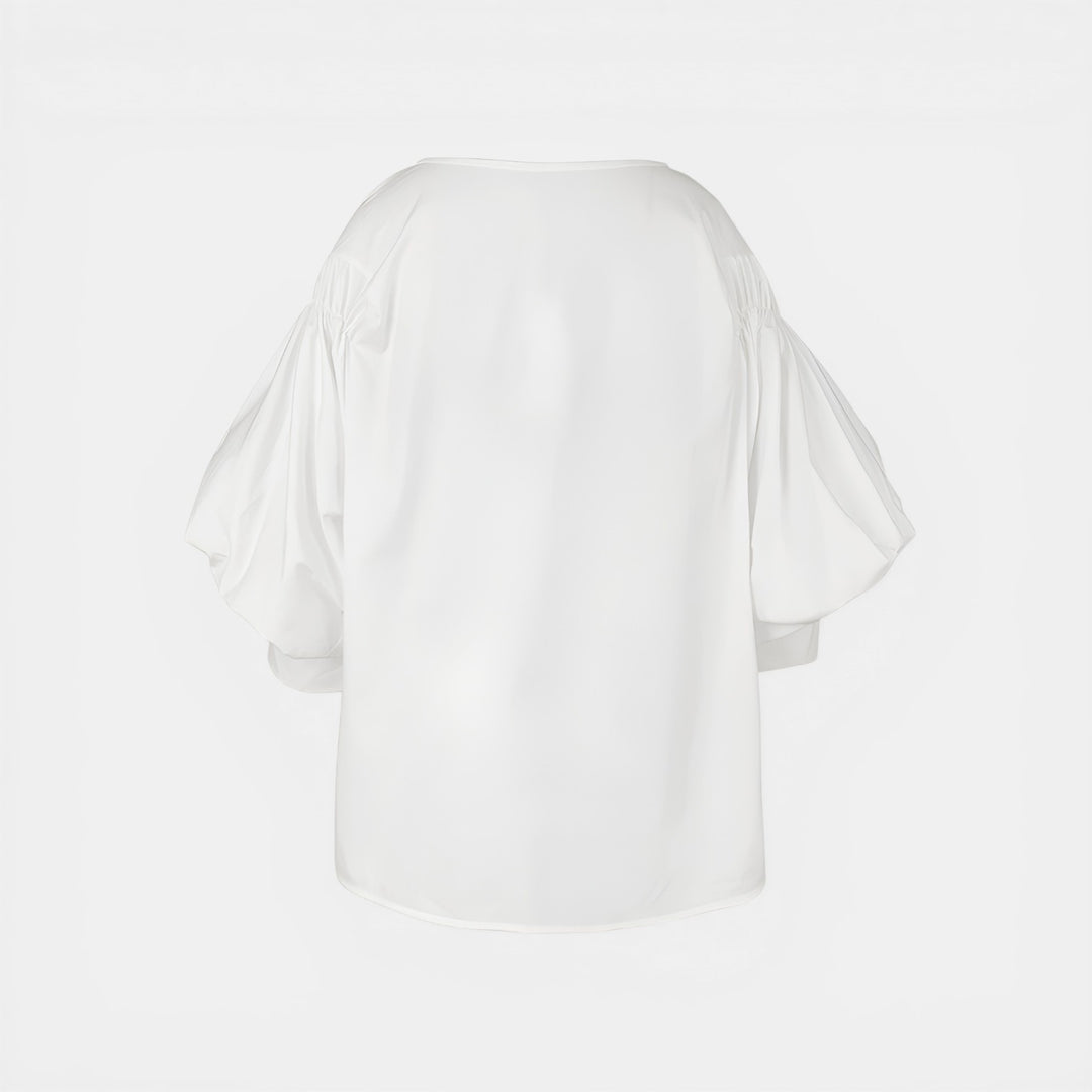 Laura | Puff Sleeve Woven Blouse