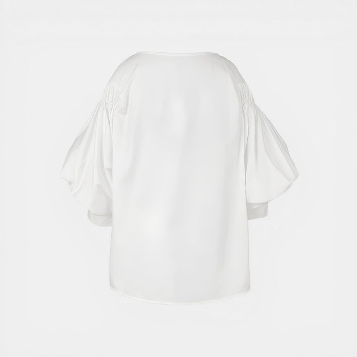 Laura | Puff Sleeve Woven Blouse