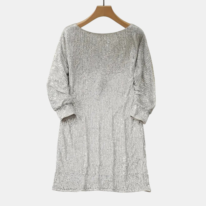 Madeleine | Sequin Long Sleeve Mini Dress
