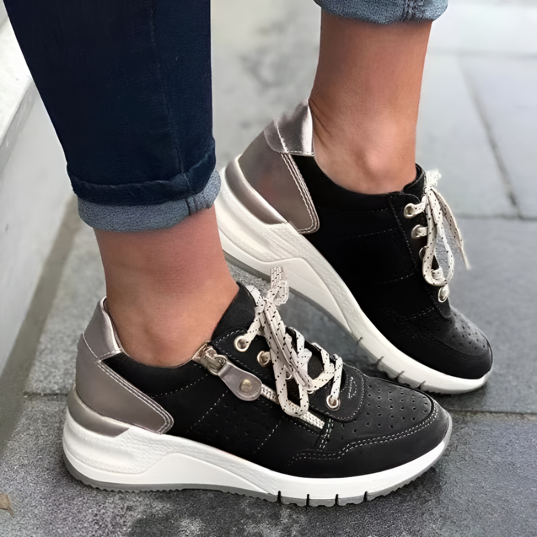 Thelma | Lace-Up Chunky Walking Sneaker