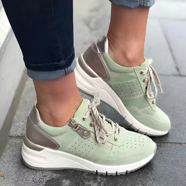Thelma | Lace-Up Chunky Walking Sneaker