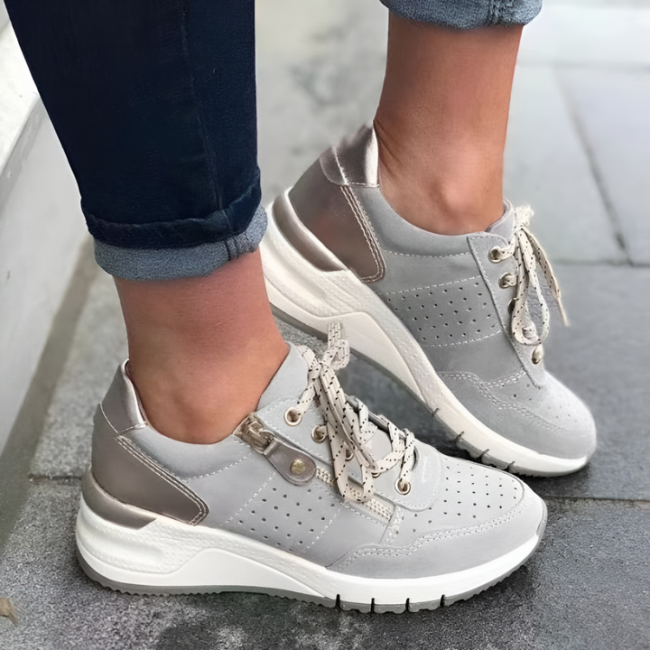Thelma | Lace-Up Chunky Walking Sneaker