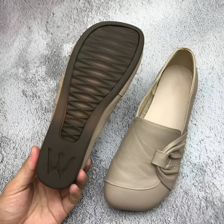 Beatrice | Gathered Vamp Slip-On Flat