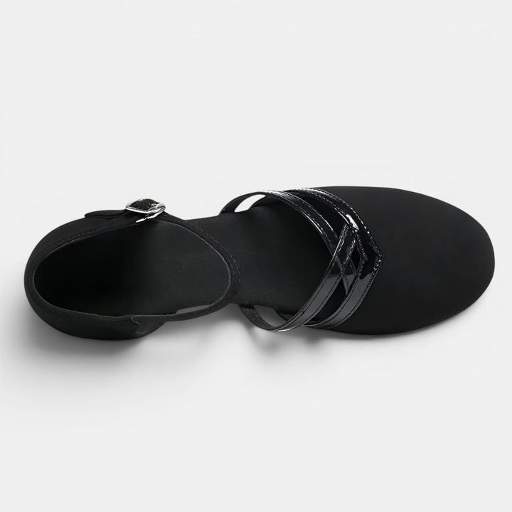 Christa | Low Heel Closed-Toe Shoe with Double Ankle Strap