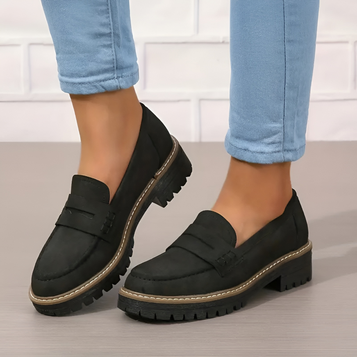Clara | Platform Penny Loafer