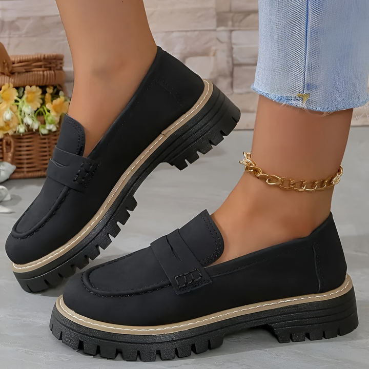 Clara | Platform Penny Loafer