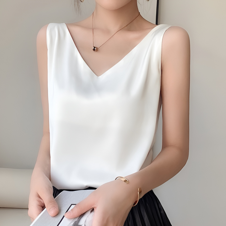 Sheila | V-Neck Wide Strap Camisole Top