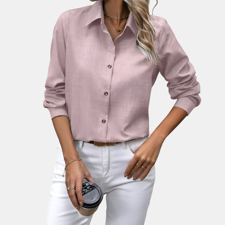 Judith | Collared Long Sleeve Button-Down Shirt