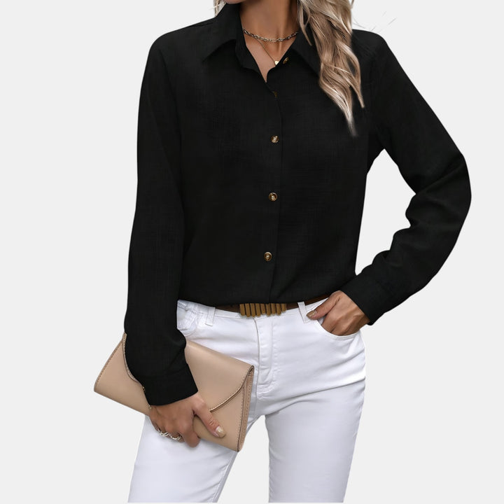 Judith | Collared Long Sleeve Button-Down Shirt