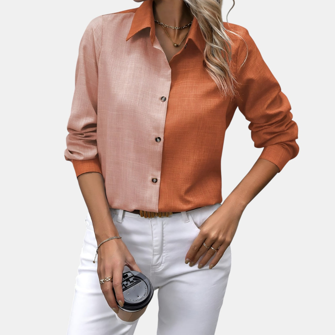 Judith | Collared Long Sleeve Button-Down Shirt