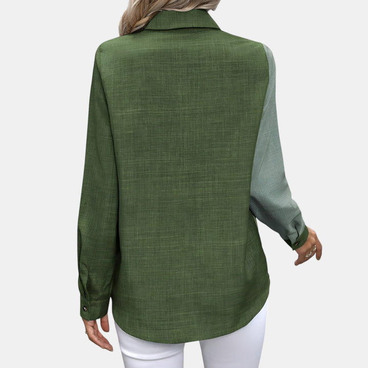 Judith | Collared Long Sleeve Button-Down Shirt
