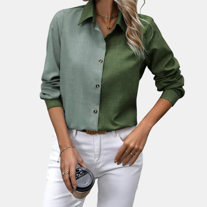 Judith | Collared Long Sleeve Button-Down Shirt
