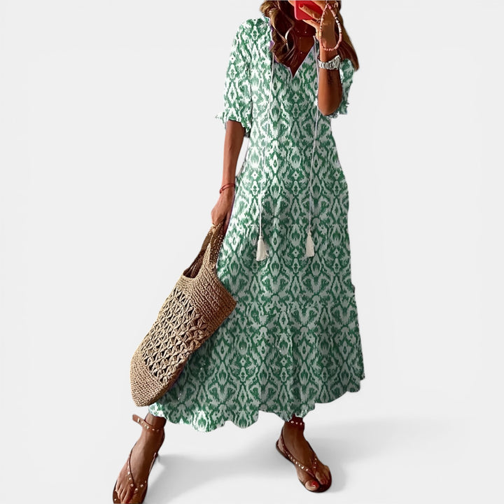 Claire | Flowy V-Neck Maxi Dress