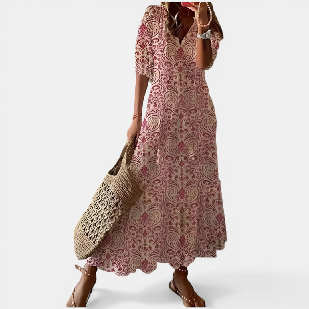 Claire | Flowy V-Neck Maxi Dress